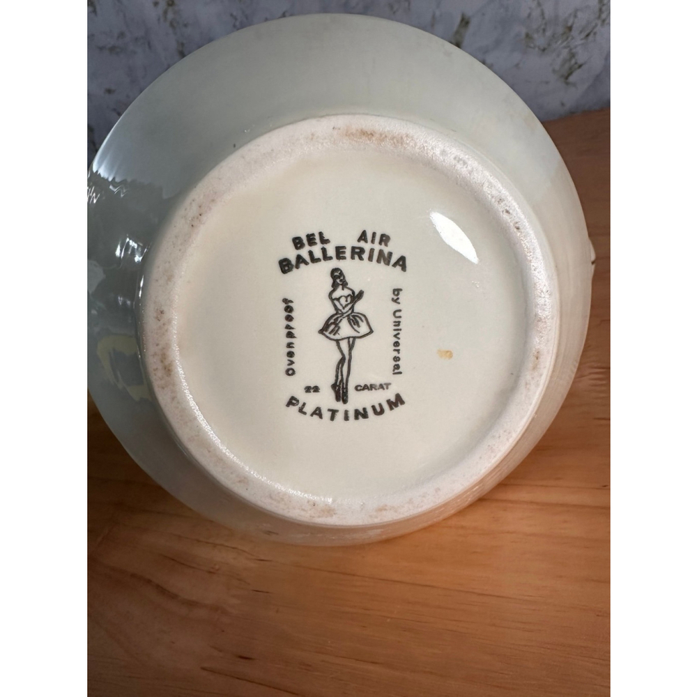 1950s ERA BALLERINA TEA POT BY UNIVERSAL PLATINUM PATTERN - Picture 7 of 9